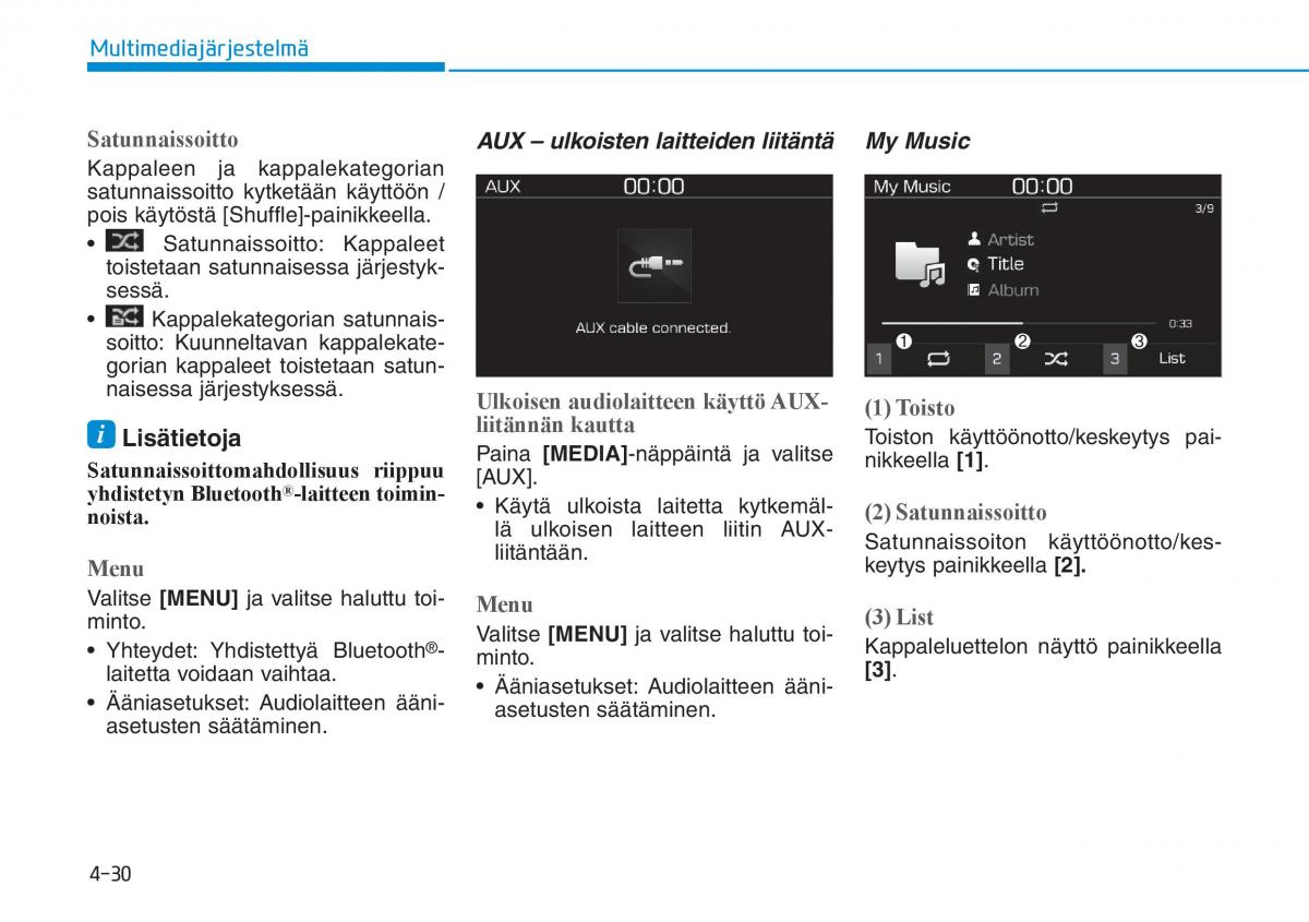 Hyundai i30 III 3 omistajan kasikirja / page 262