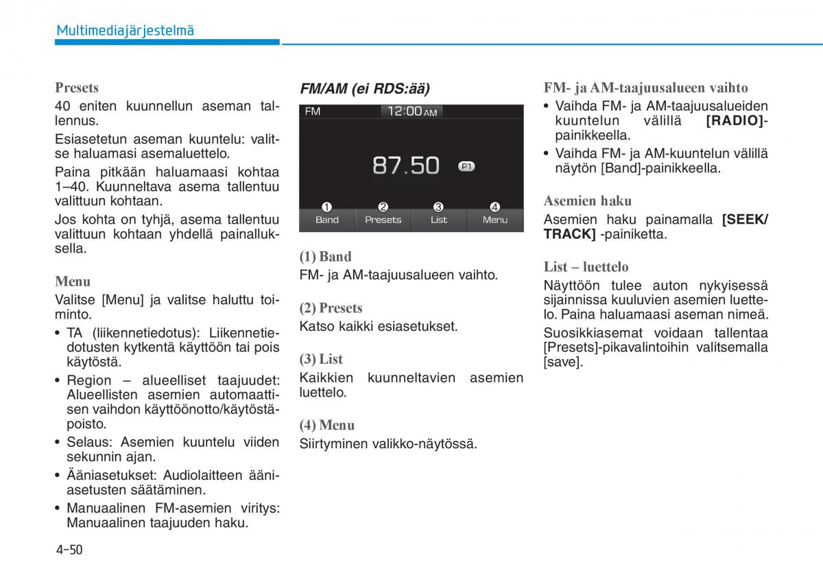 Hyundai i30 III 3 omistajan kasikirja / page 282