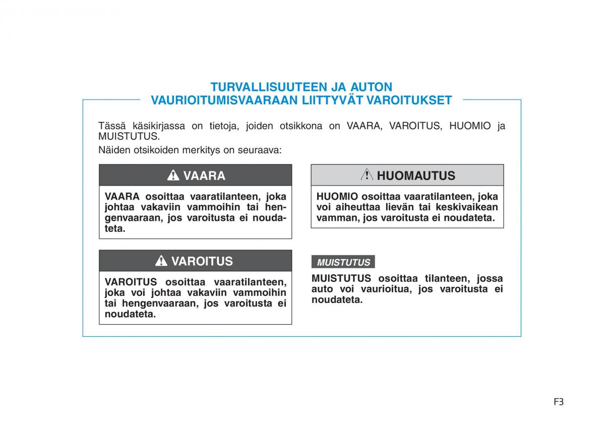 Hyundai i30 III 3 omistajan kasikirja / page 3