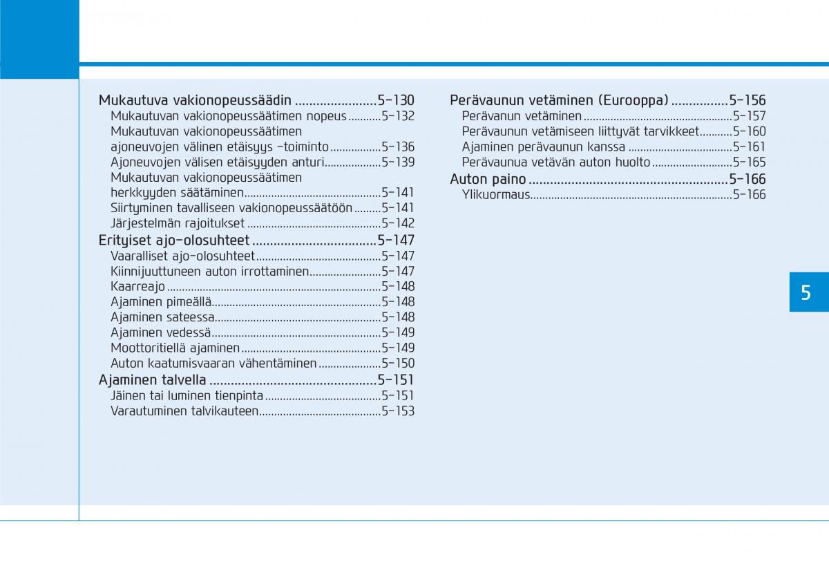 Hyundai i30 III 3 omistajan kasikirja / page 307