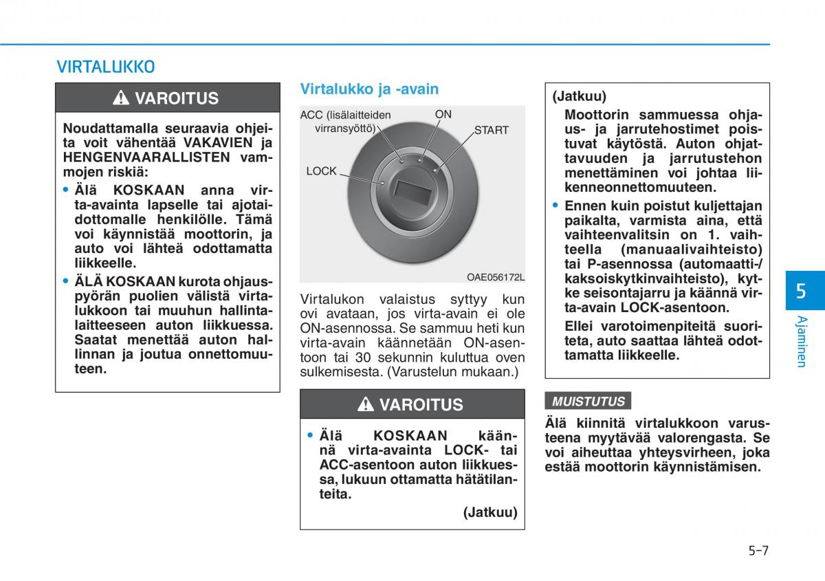 Hyundai i30 III 3 omistajan kasikirja / page 311