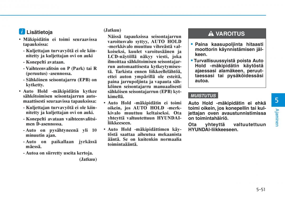 Hyundai i30 III 3 omistajan kasikirja / page 355