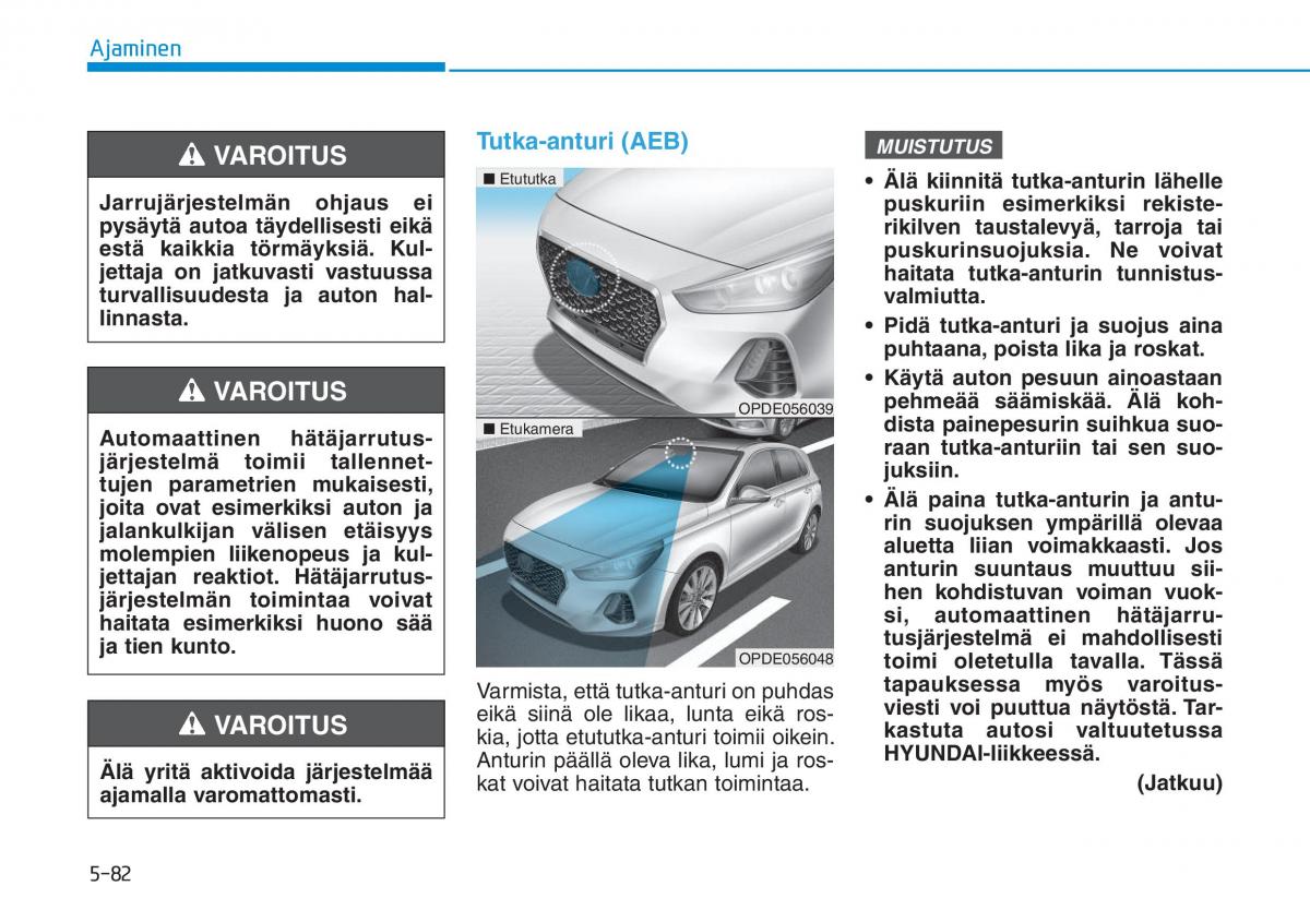 Hyundai i30 III 3 omistajan kasikirja / page 386