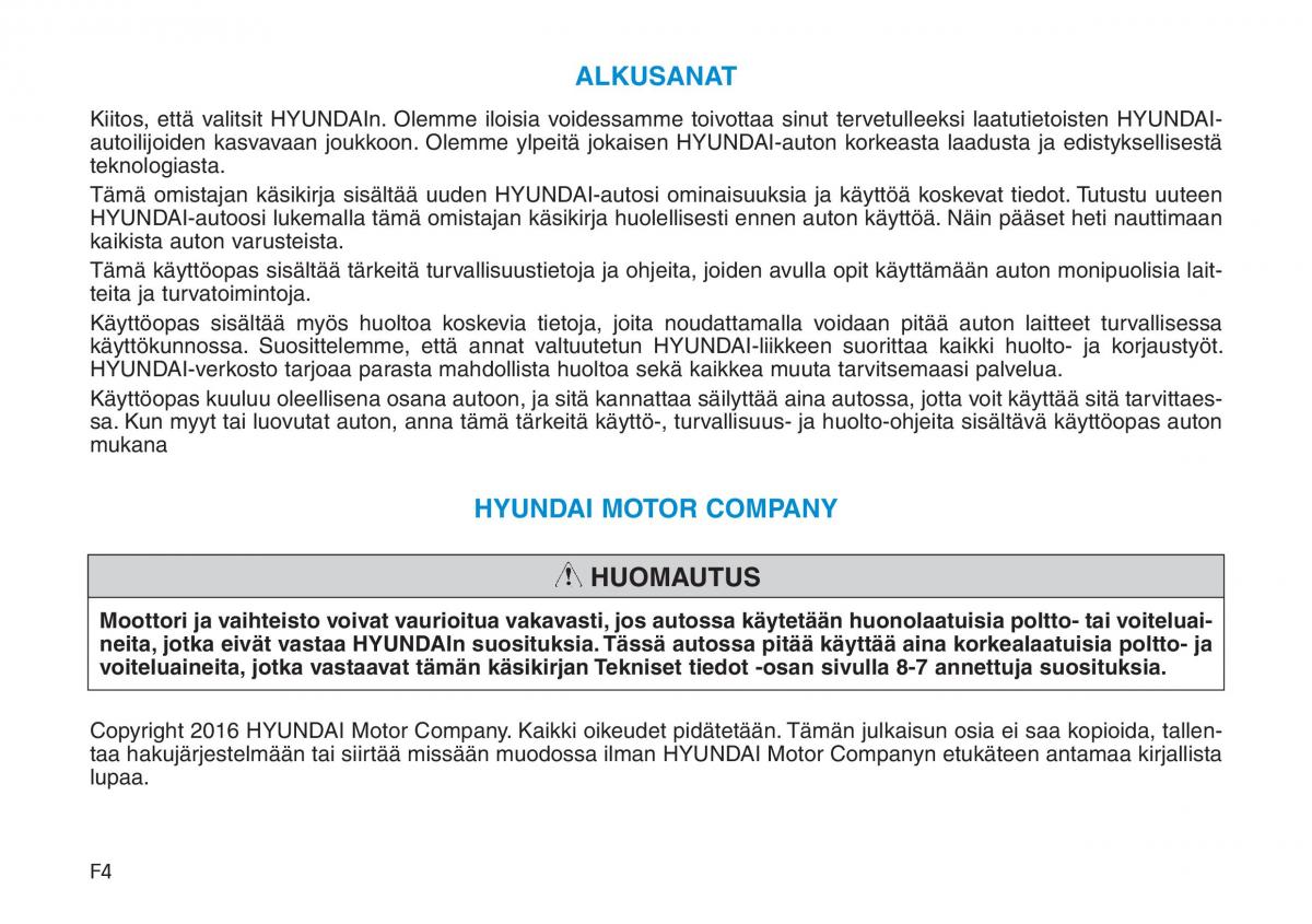 Hyundai i30 III 3 omistajan kasikirja / page 4