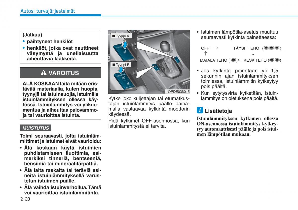 Hyundai i30 III 3 omistajan kasikirja / page 40