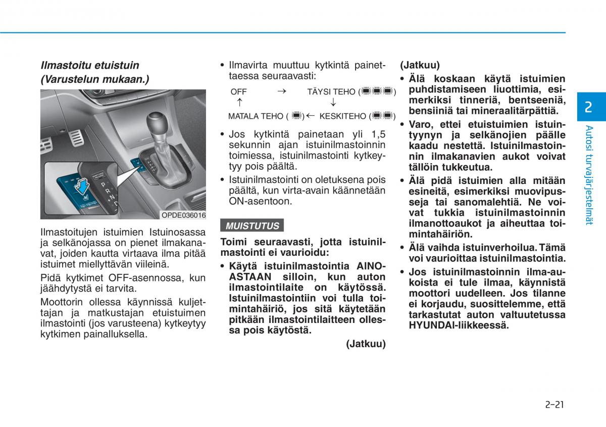 Hyundai i30 III 3 omistajan kasikirja / page 41