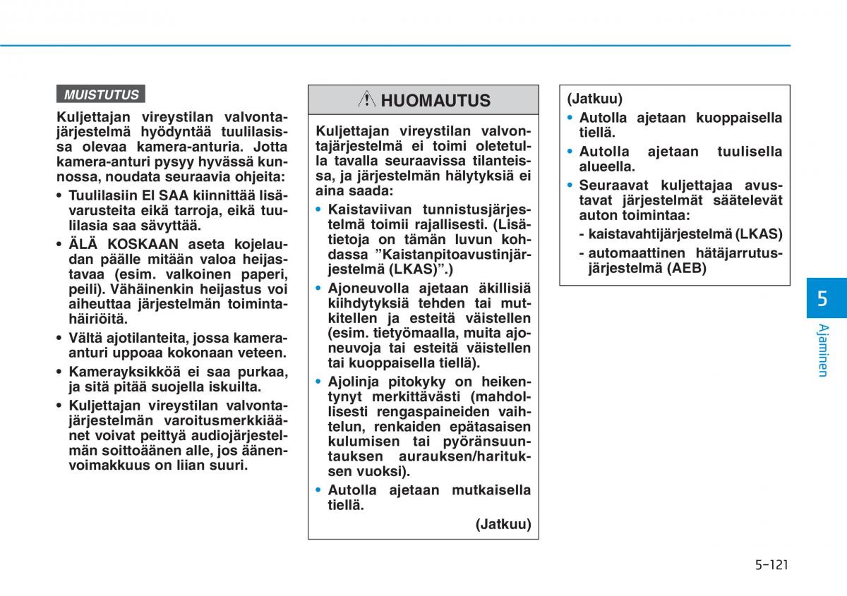 Hyundai i30 III 3 omistajan kasikirja / page 425