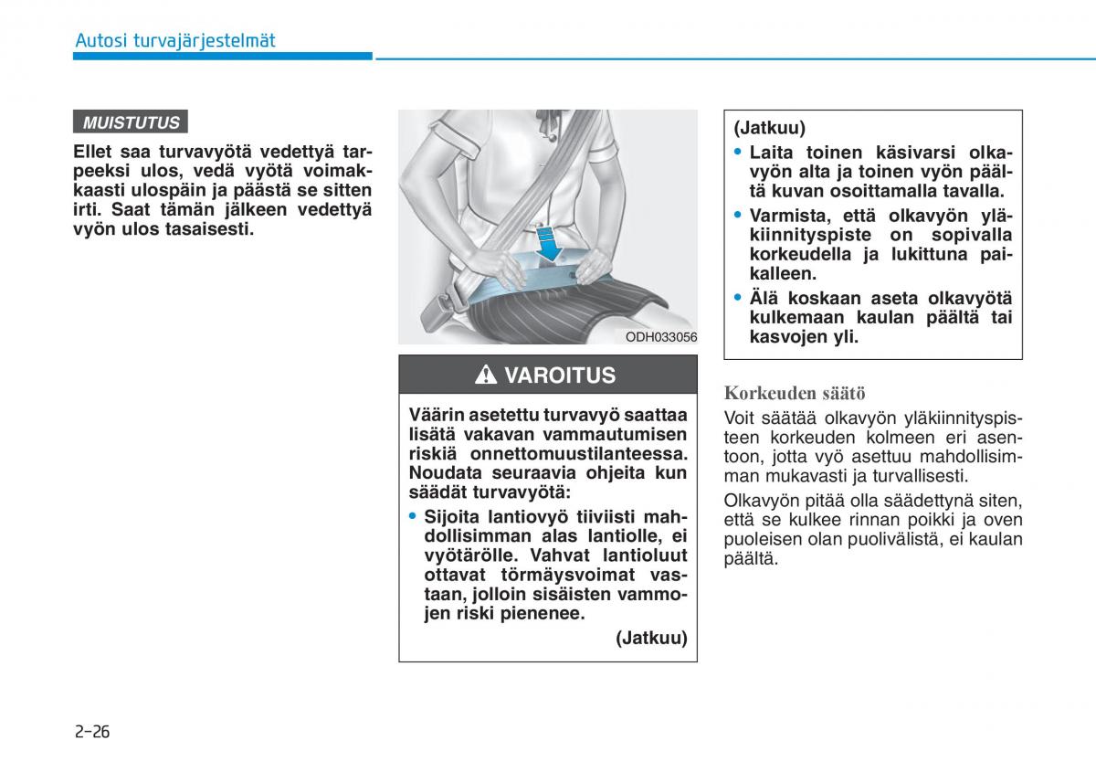 Hyundai i30 III 3 omistajan kasikirja / page 46