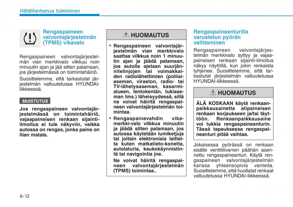 Hyundai i30 III 3 omistajan kasikirja / page 482