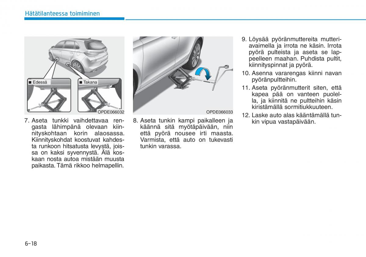 Hyundai i30 III 3 omistajan kasikirja / page 488