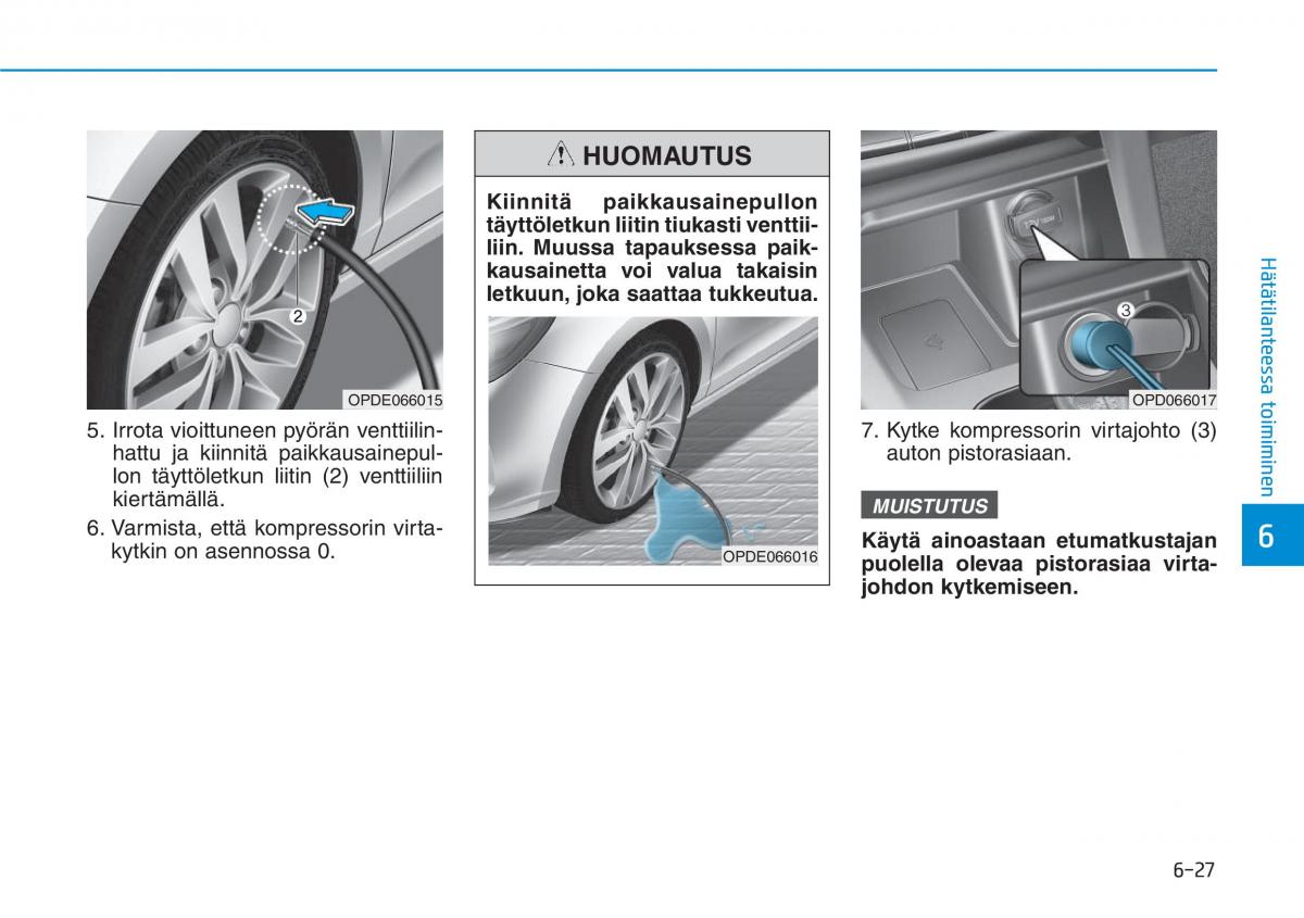 Hyundai i30 III 3 omistajan kasikirja / page 497