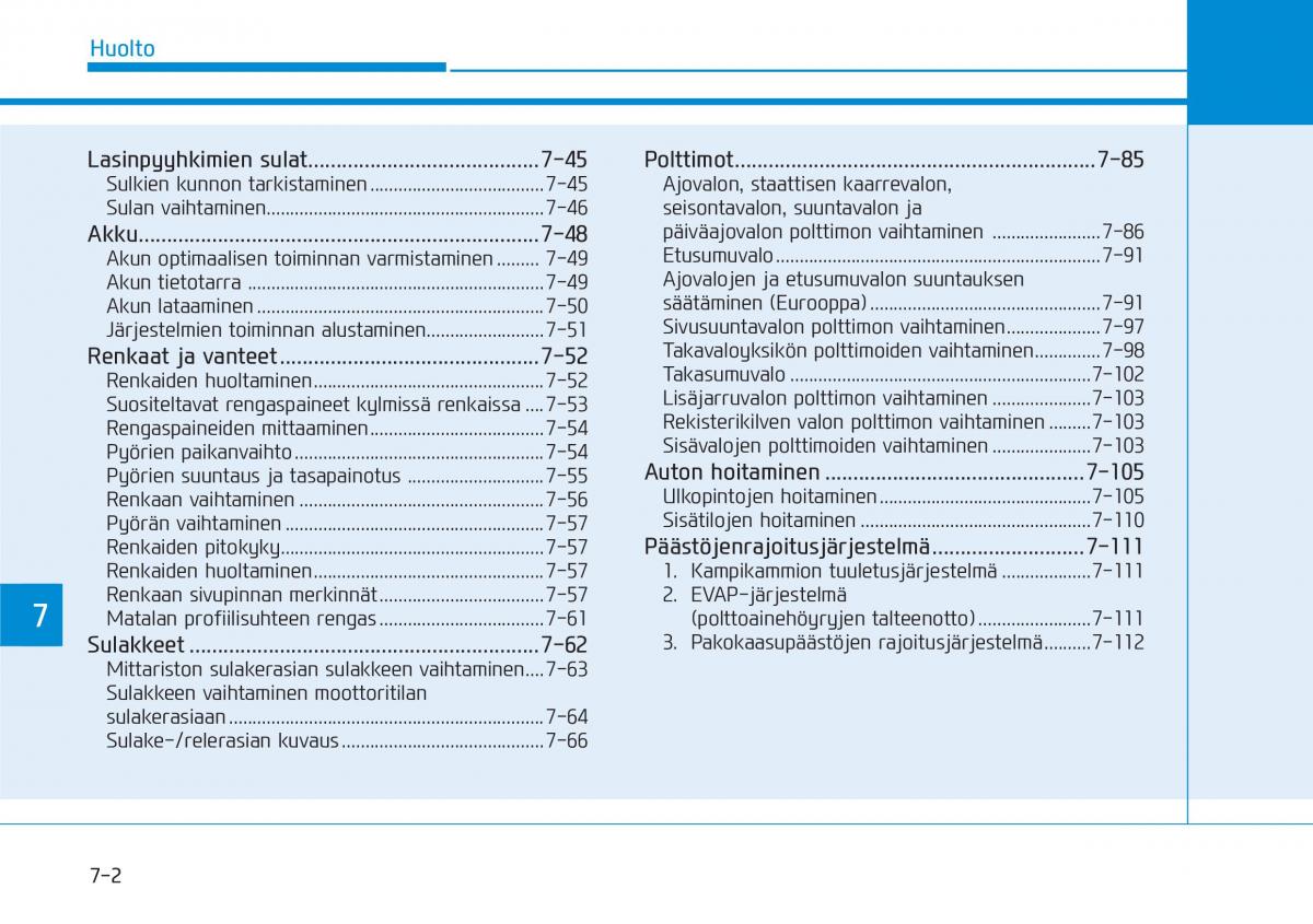 Hyundai i30 III 3 omistajan kasikirja / page 515