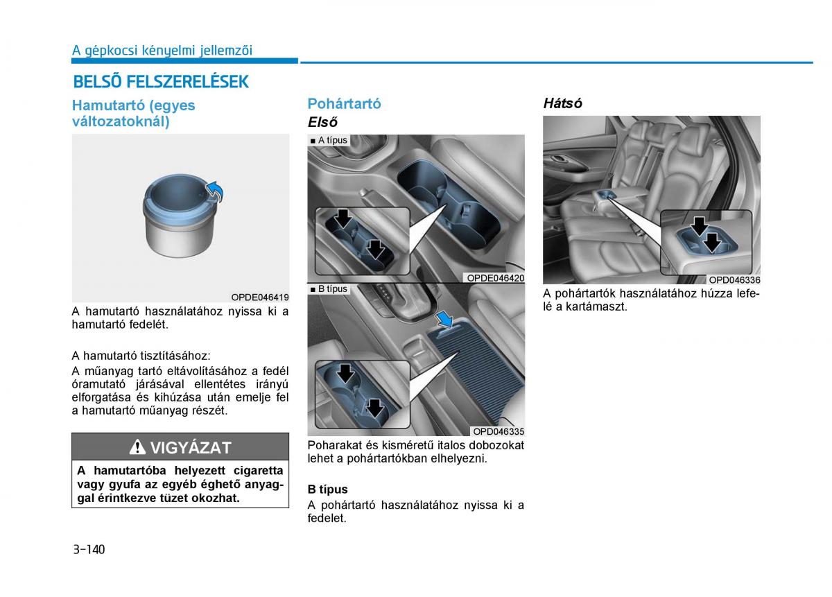 Hyundai i30 III 3 Kezelesi utmutato / page 228