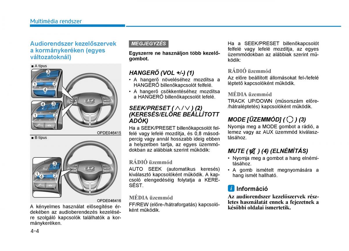 Hyundai i30 III 3 Kezelesi utmutato / page 242