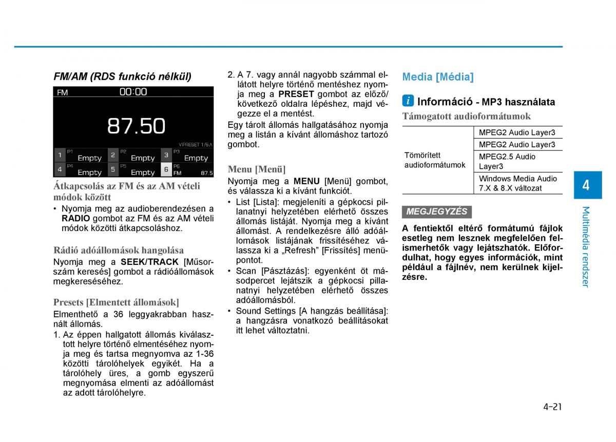 Hyundai i30 III 3 Kezelesi utmutato / page 259