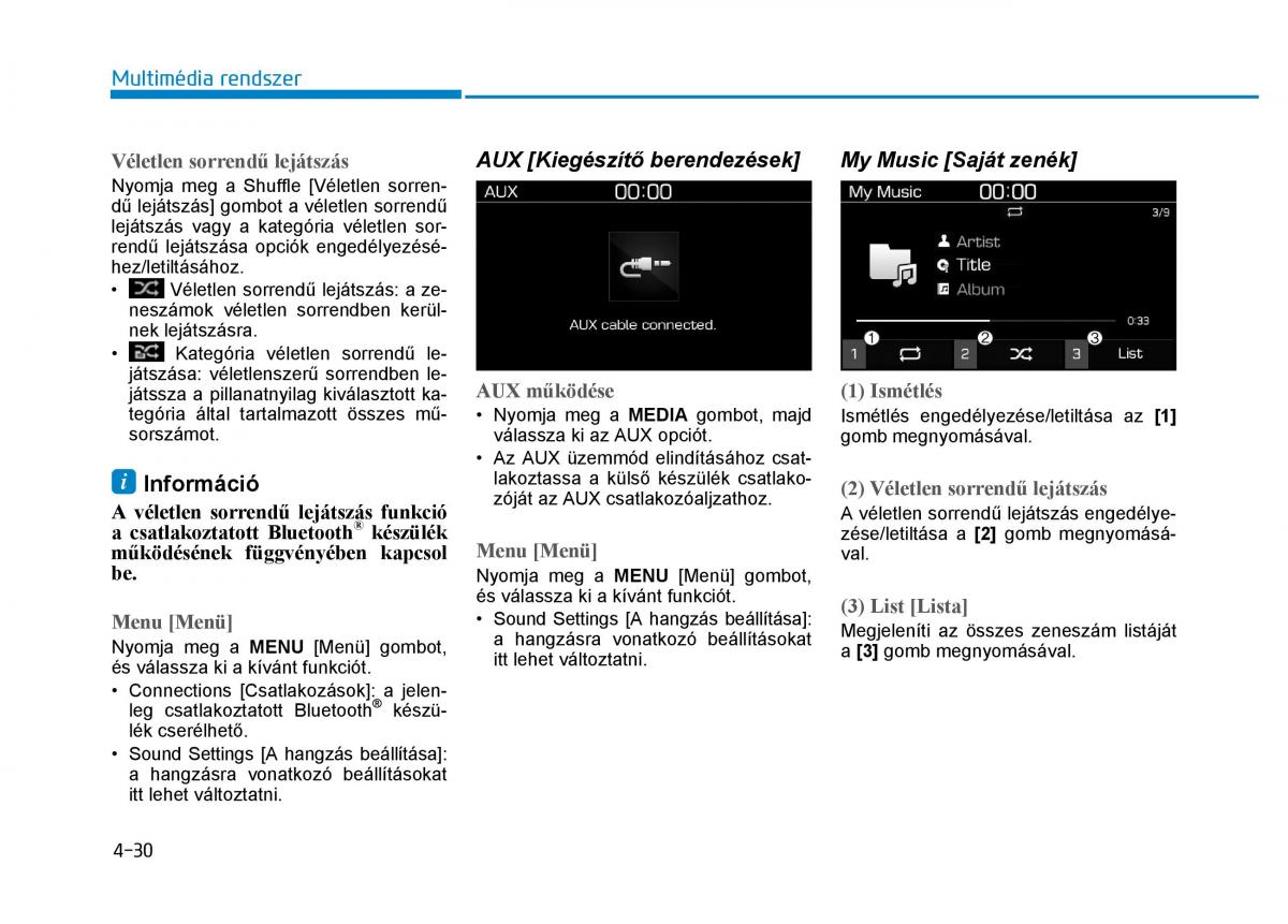 Hyundai i30 III 3 Kezelesi utmutato / page 268