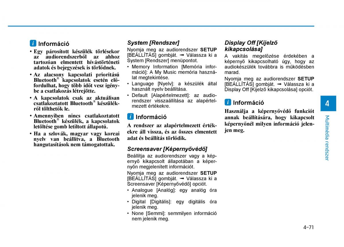 Hyundai i30 III 3 Kezelesi utmutato / page 309