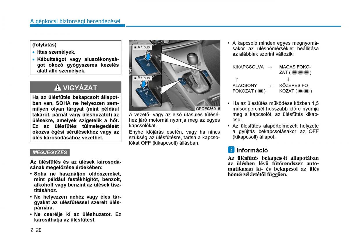 Hyundai i30 III 3 Kezelesi utmutato / page 44