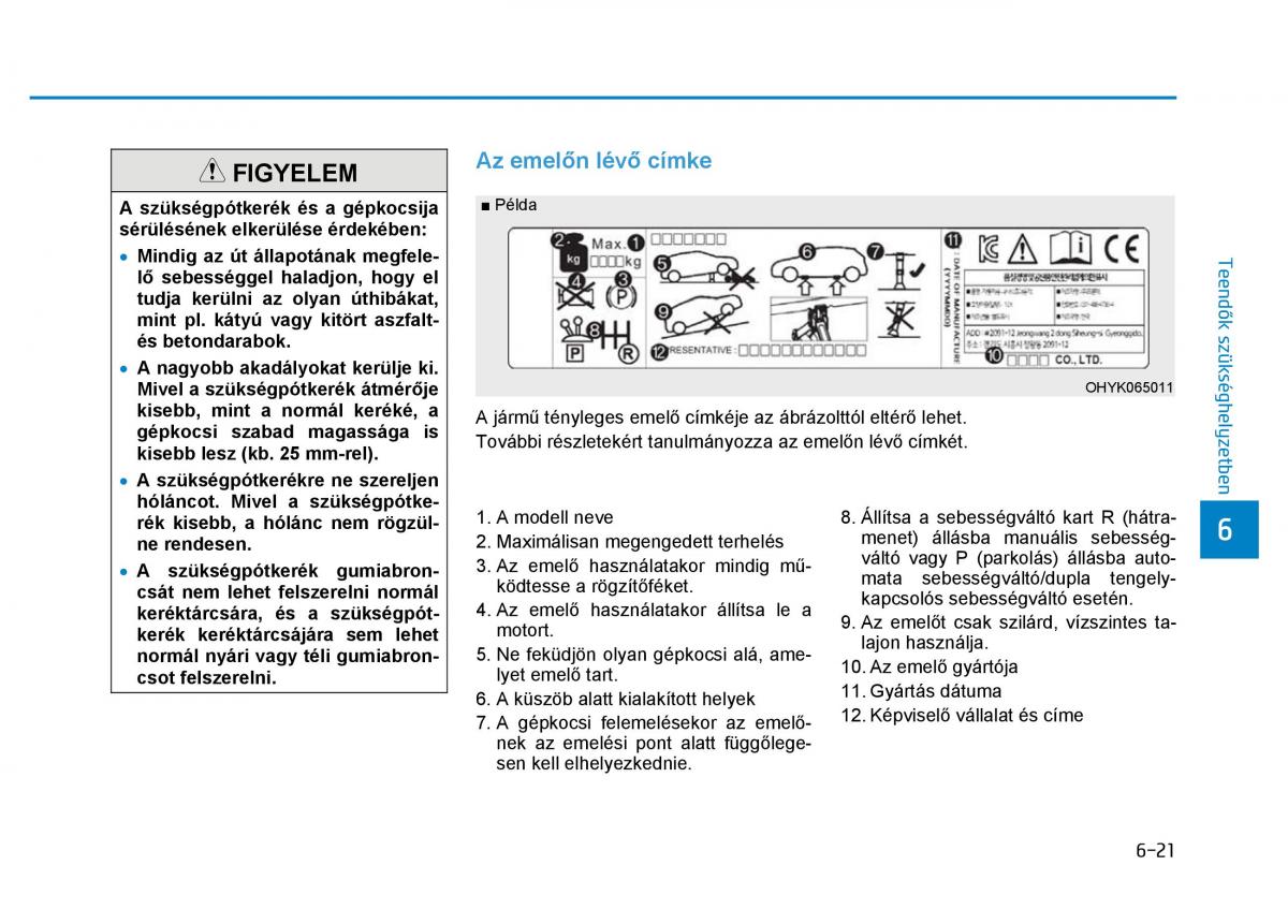 Hyundai i30 III 3 Kezelesi utmutato / page 497