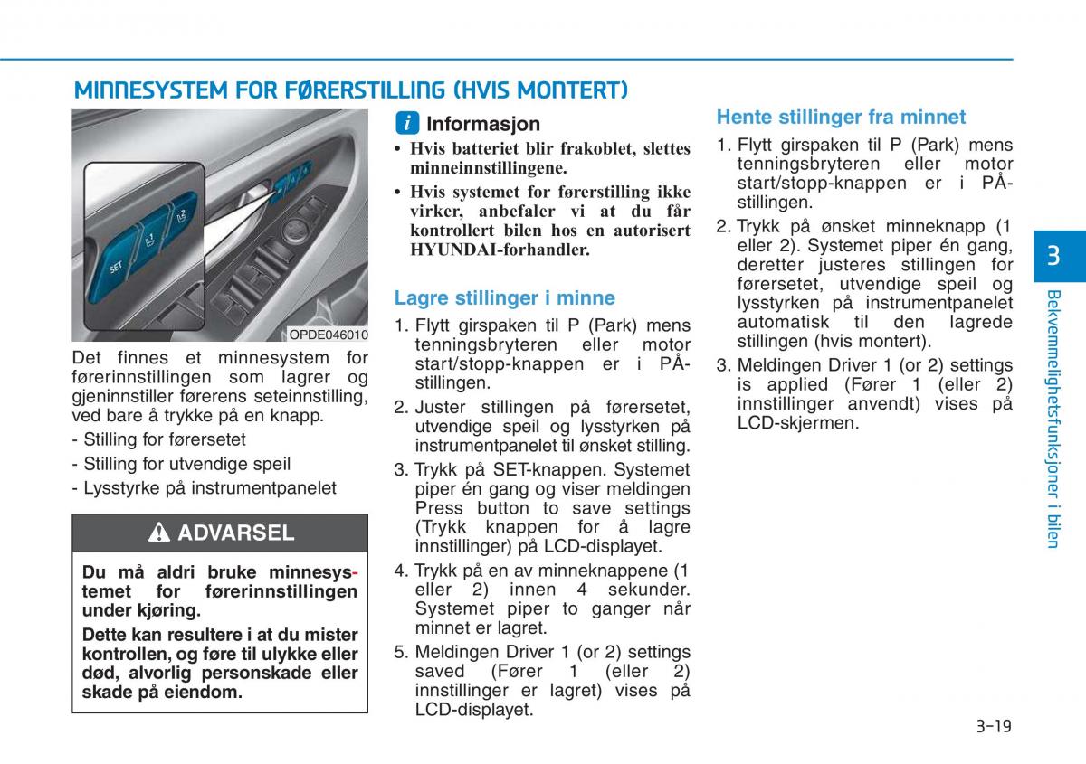 Hyundai i30 III 3 bruksanvisningen / page 106