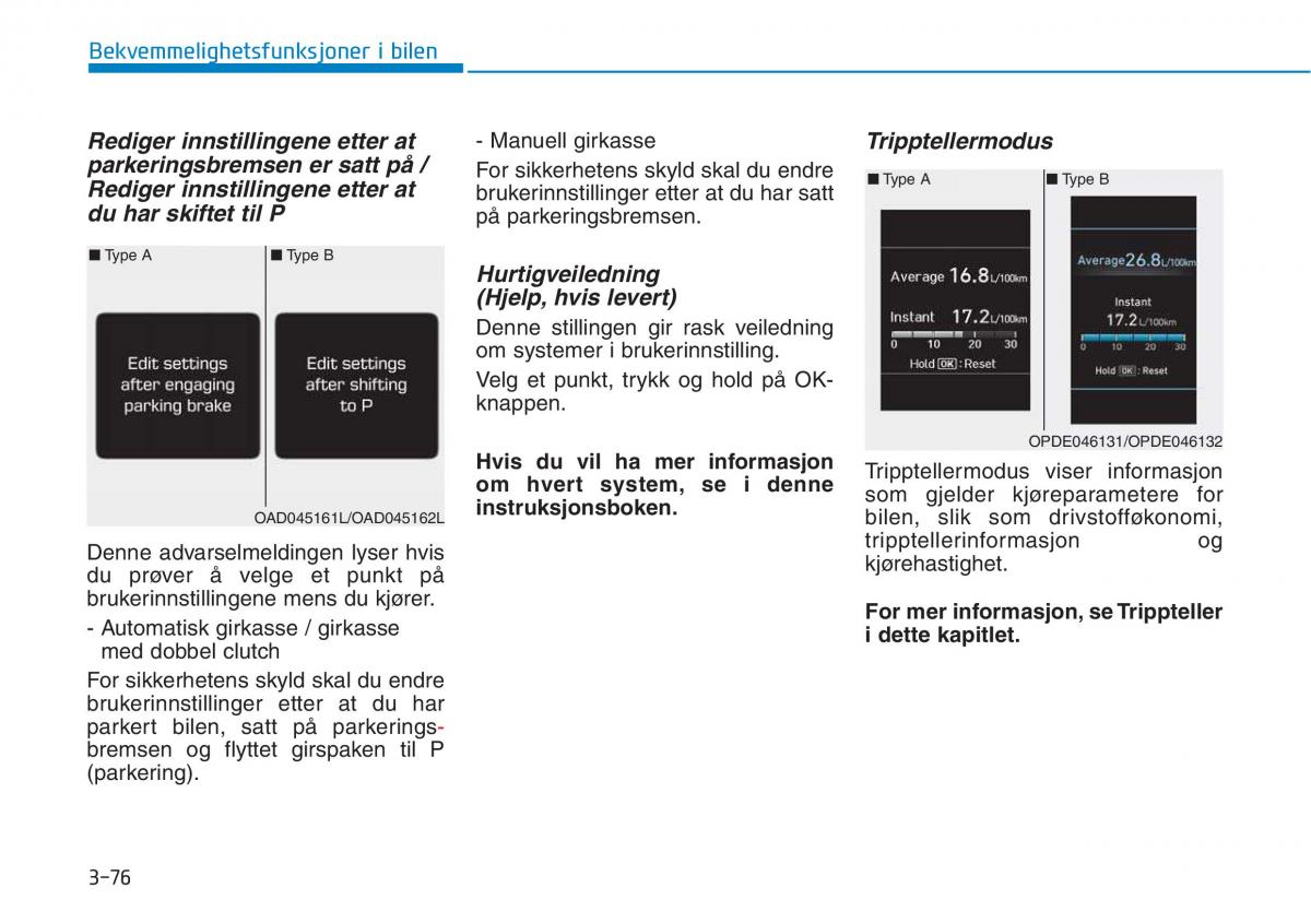 Hyundai i30 III 3 bruksanvisningen / page 163