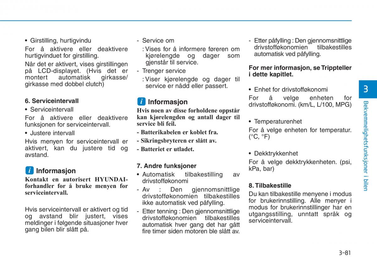 Hyundai i30 III 3 bruksanvisningen / page 168