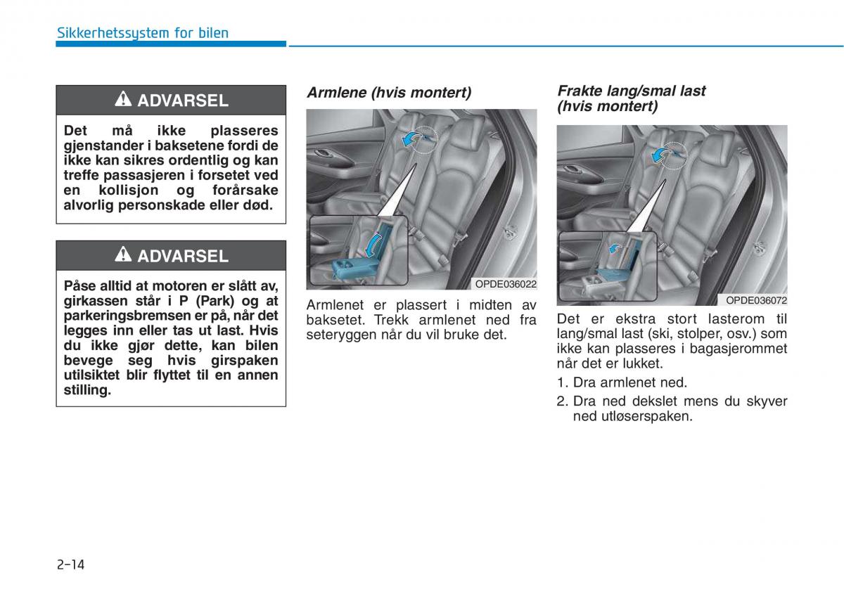 Hyundai i30 III 3 bruksanvisningen / page 36