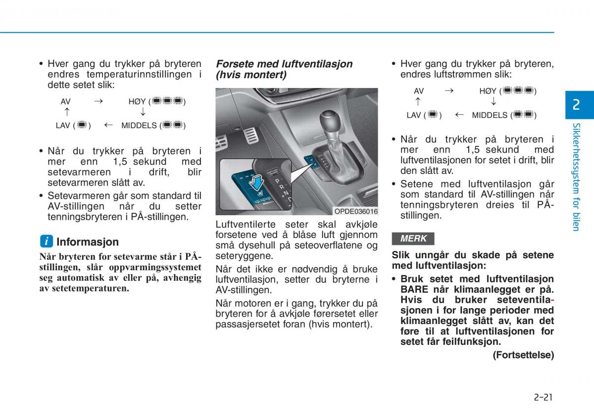 Hyundai i30 III 3 bruksanvisningen / page 43