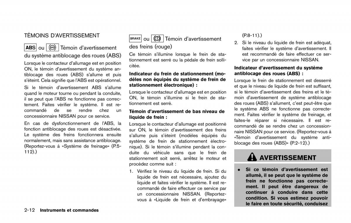 Nissan Qashqai II 2 manuel du proprietaire / page 99