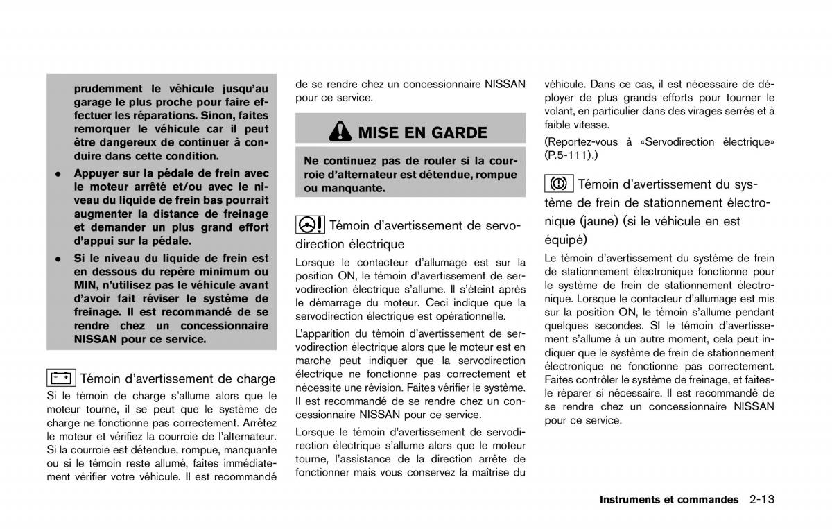 Nissan Qashqai II 2 manuel du proprietaire / page 100