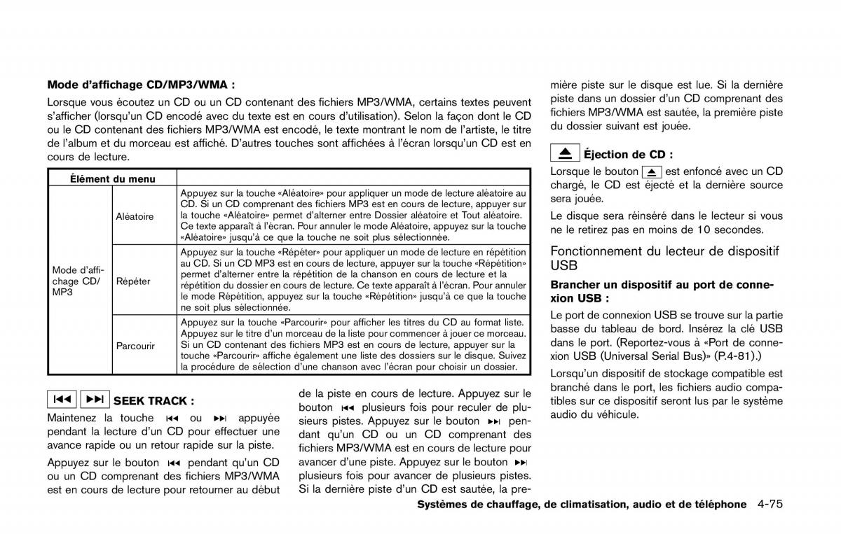 Nissan Qashqai II 2 manuel du proprietaire / page 272