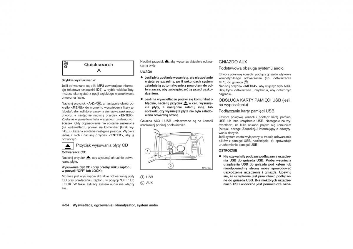 Nissan Qashqai II 2 instrukcja obslugi / page 167