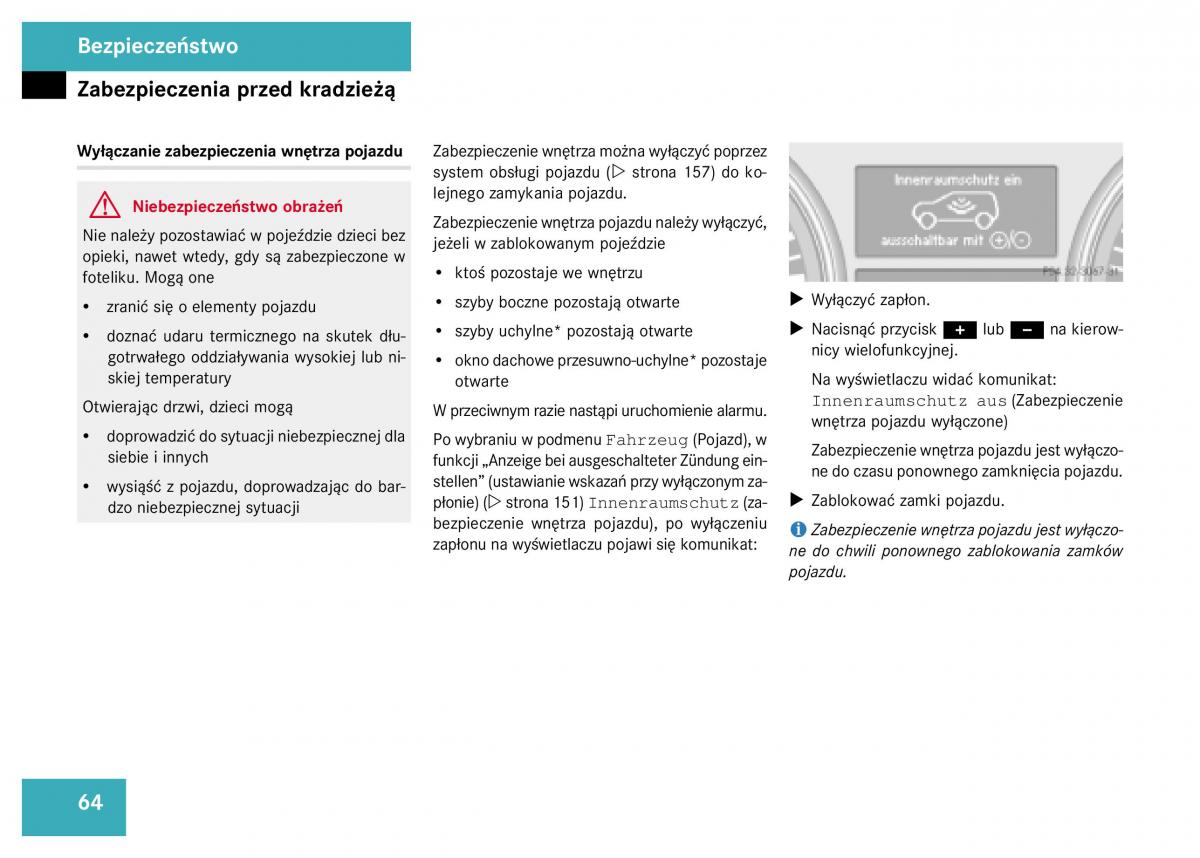 Mercedes Benz GL Class X164 instrukcja obslugi / page 65