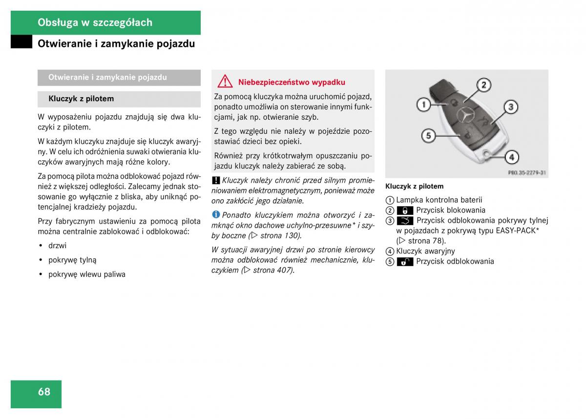 Mercedes Benz GL Class X164 instrukcja obslugi / page 69