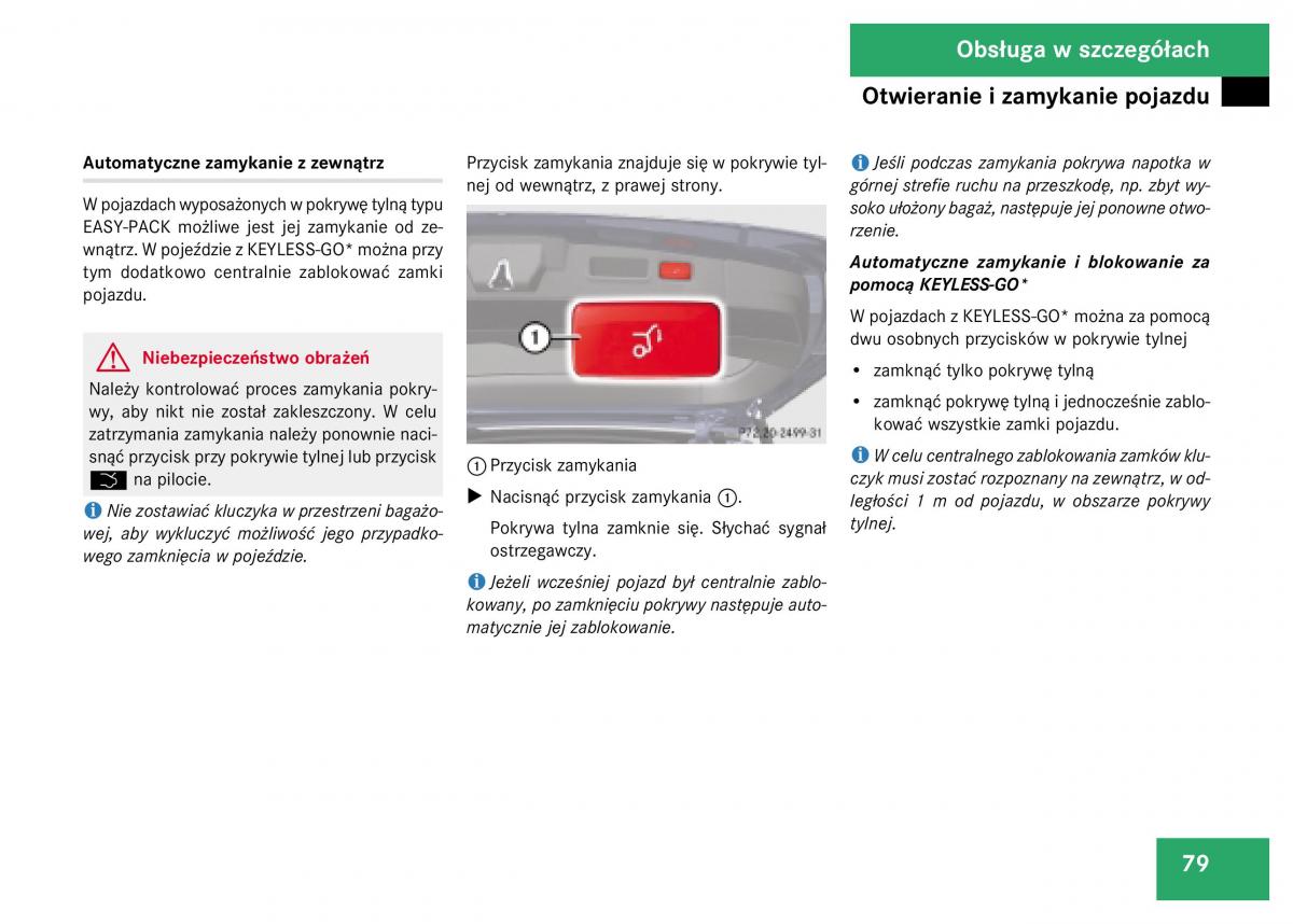 Mercedes Benz GL Class X164 instrukcja obslugi / page 80