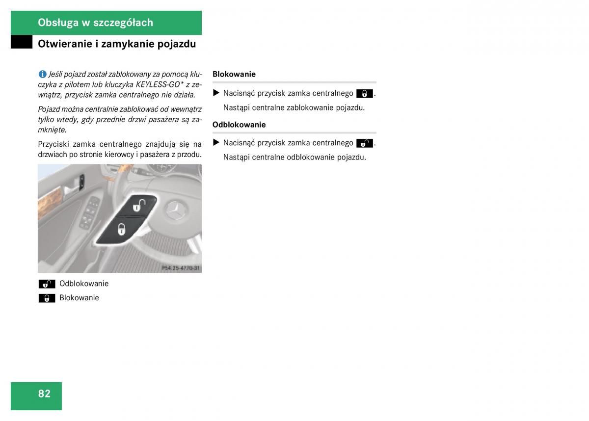 Mercedes Benz GL Class X164 instrukcja obslugi / page 83