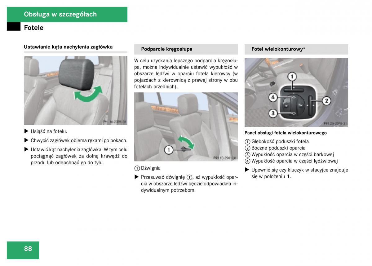 Mercedes Benz GL Class X164 instrukcja obslugi / page 89