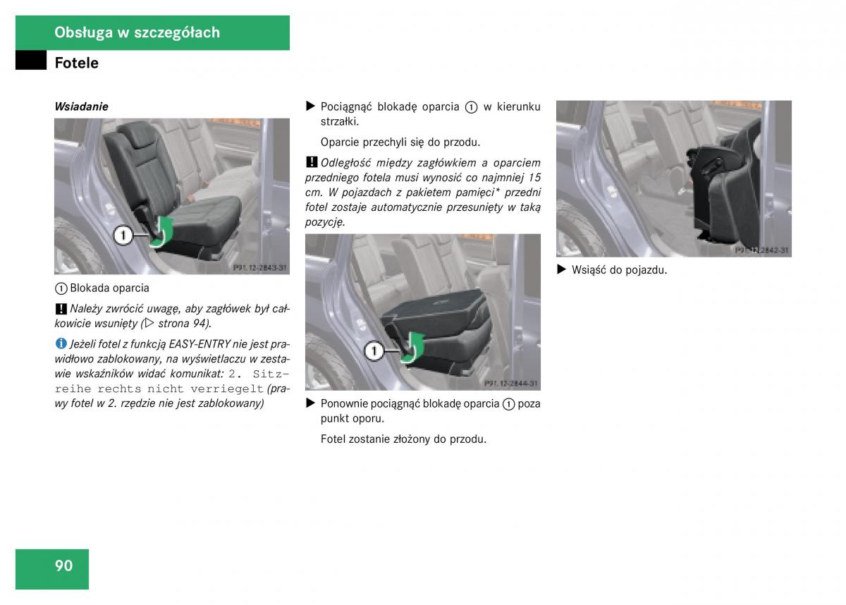 Mercedes Benz GL Class X164 instrukcja obslugi / page 91