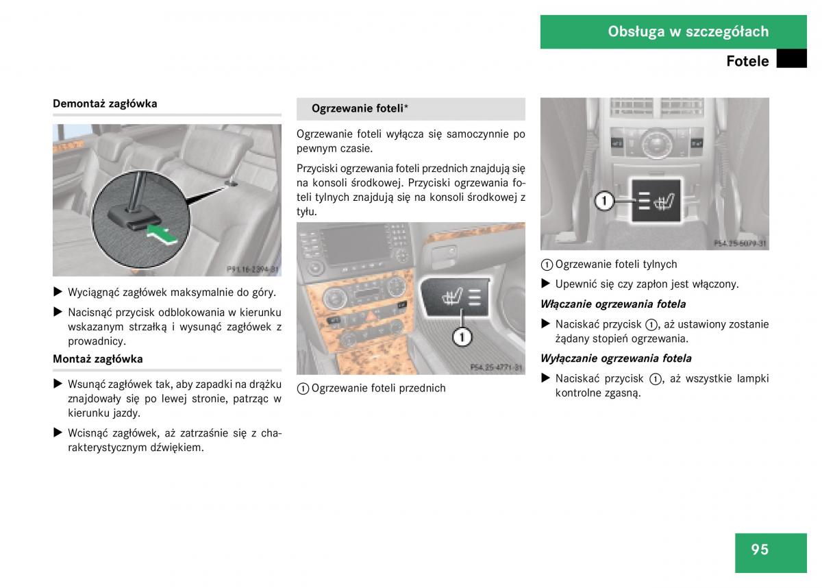 Mercedes Benz GL Class X164 instrukcja obslugi / page 96