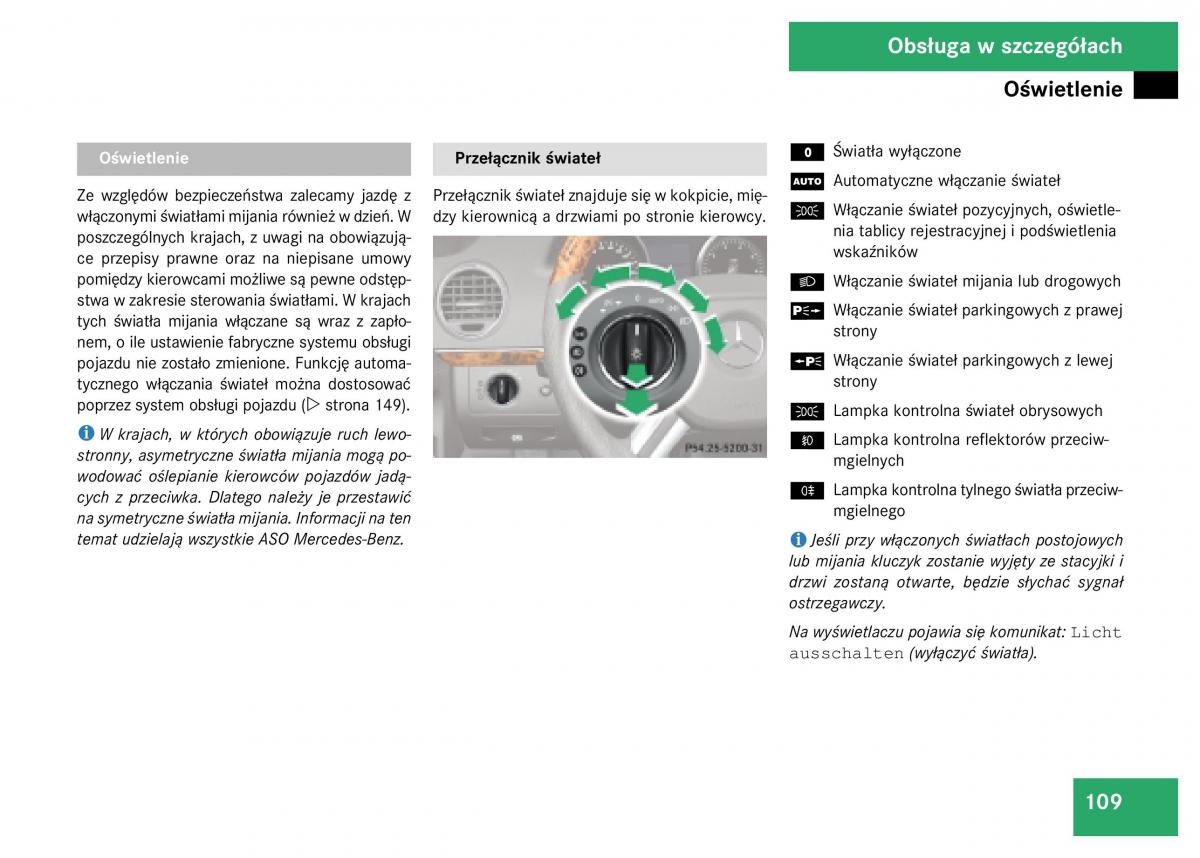 Mercedes Benz GL Class X164 instrukcja obslugi / page 110