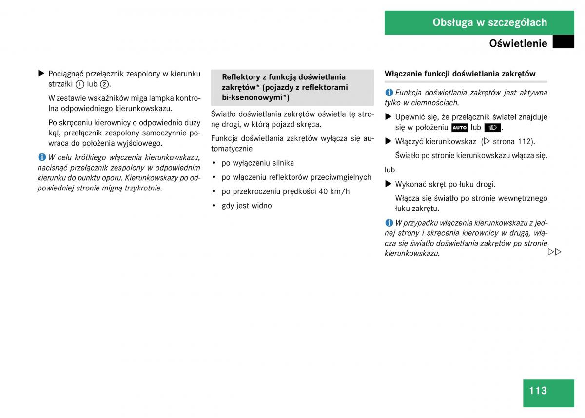 Mercedes Benz GL Class X164 instrukcja obslugi / page 114