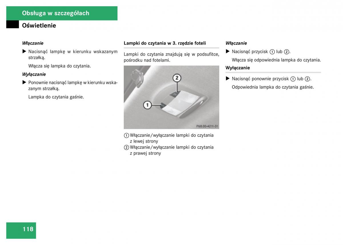 Mercedes Benz GL Class X164 instrukcja obslugi / page 119