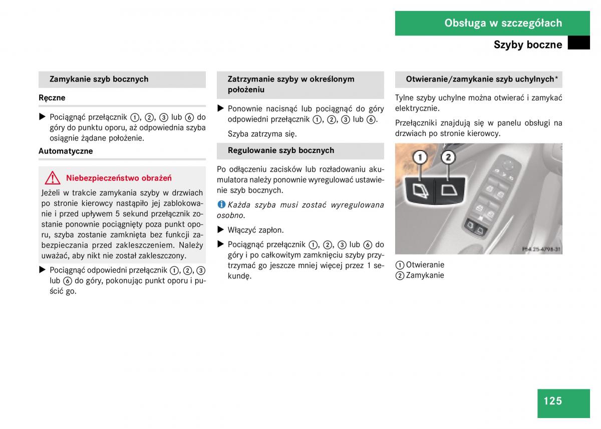 Mercedes Benz GL Class X164 instrukcja obslugi / page 126