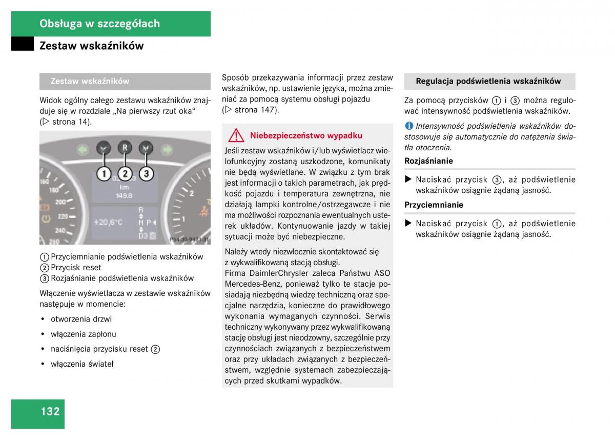 Mercedes Benz GL Class X164 instrukcja obslugi / page 133