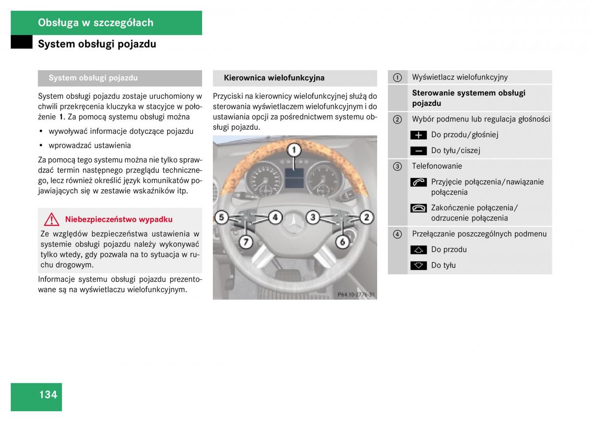 Mercedes Benz GL Class X164 instrukcja obslugi / page 135