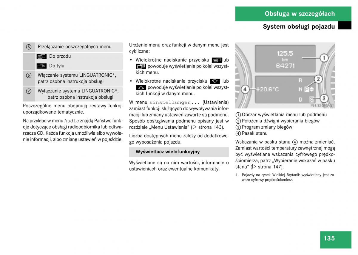 Mercedes Benz GL Class X164 instrukcja obslugi / page 136