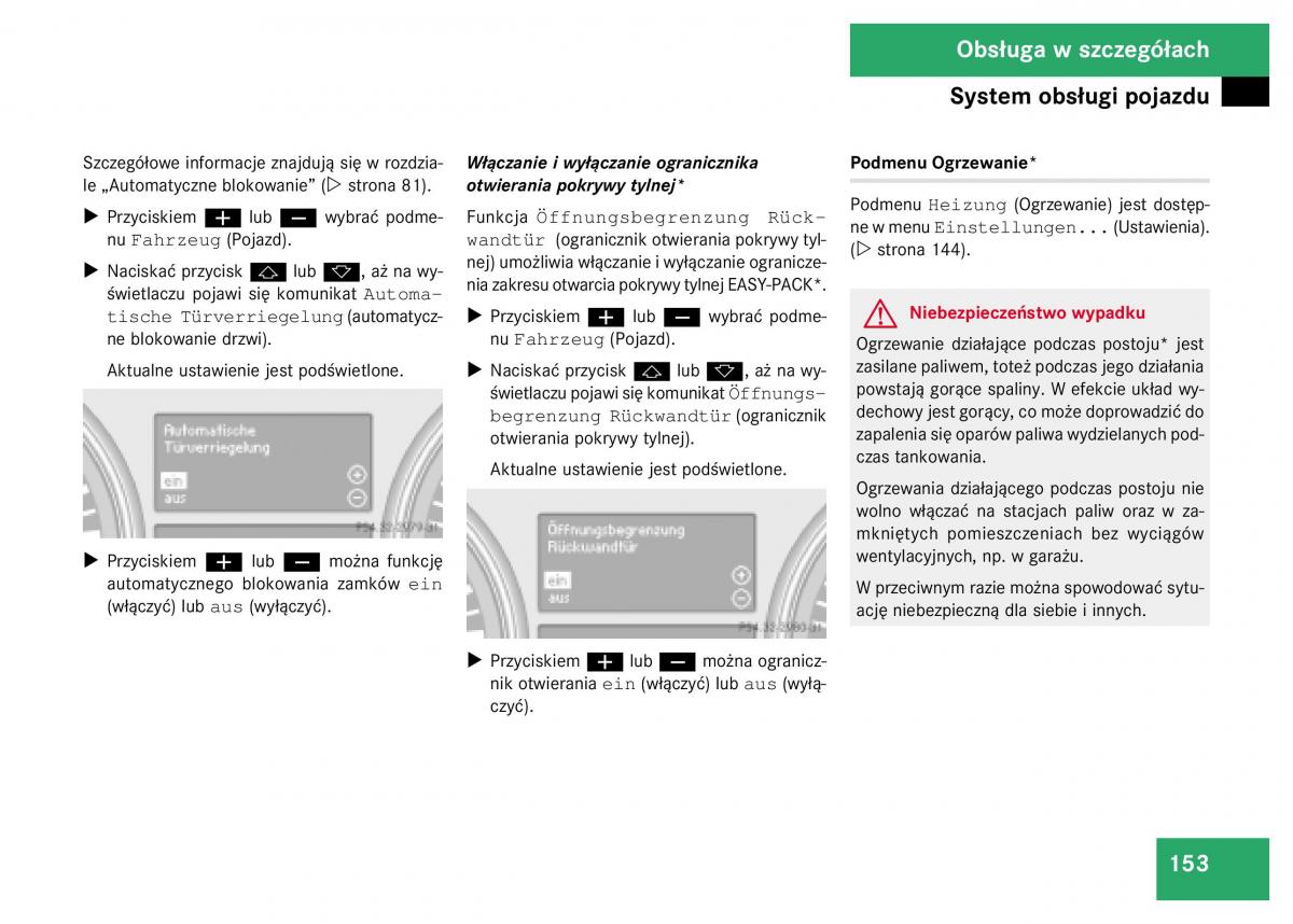 Mercedes Benz GL Class X164 instrukcja obslugi / page 154