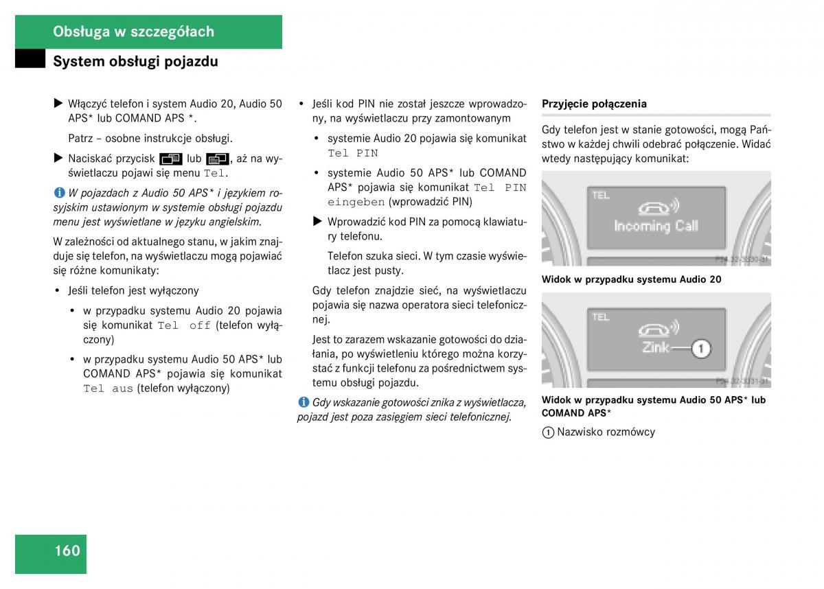 Mercedes Benz GL Class X164 instrukcja obslugi / page 161