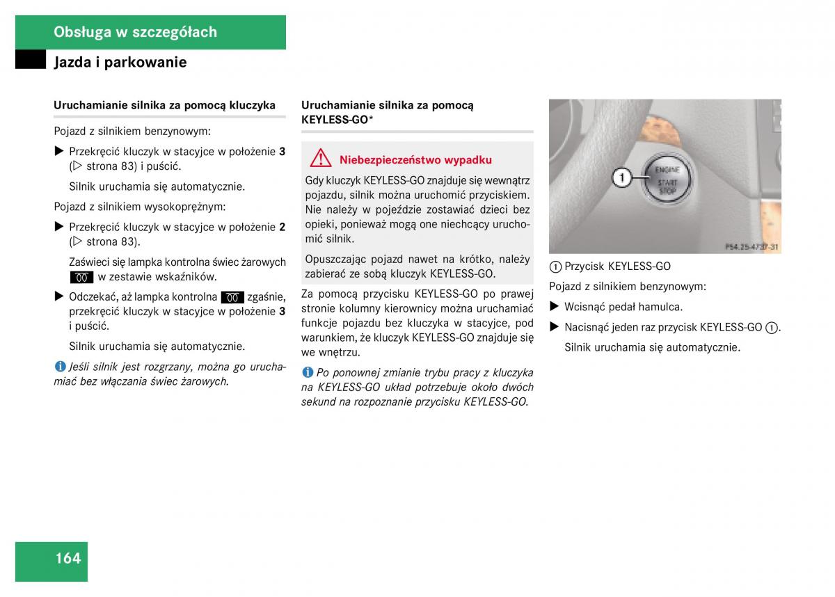 Mercedes Benz GL Class X164 instrukcja obslugi / page 165