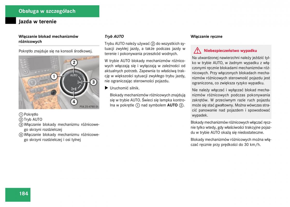 Mercedes Benz GL Class X164 instrukcja obslugi / page 185